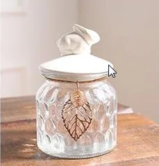 Storage Jars Popular Glass with Ceramic Lid Porcelain Lid Food Carton Glass Containers Multifunction CLASSIC Giveaways Cylinder