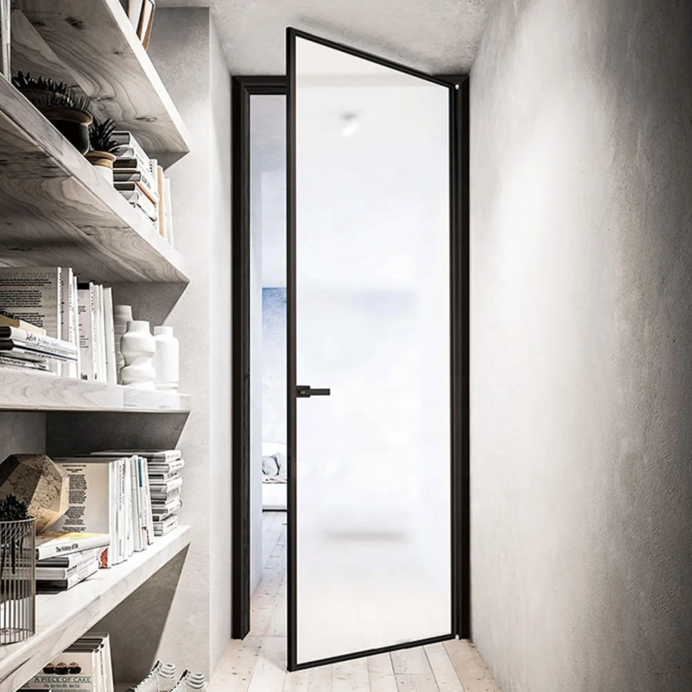 glass interior house aluminium front doors and windows