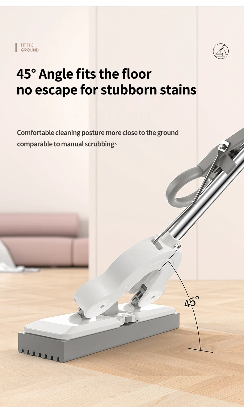 floor mob cleaning flat mop and bucket set reusable self wringing flat mop pva cleaning mop sponge