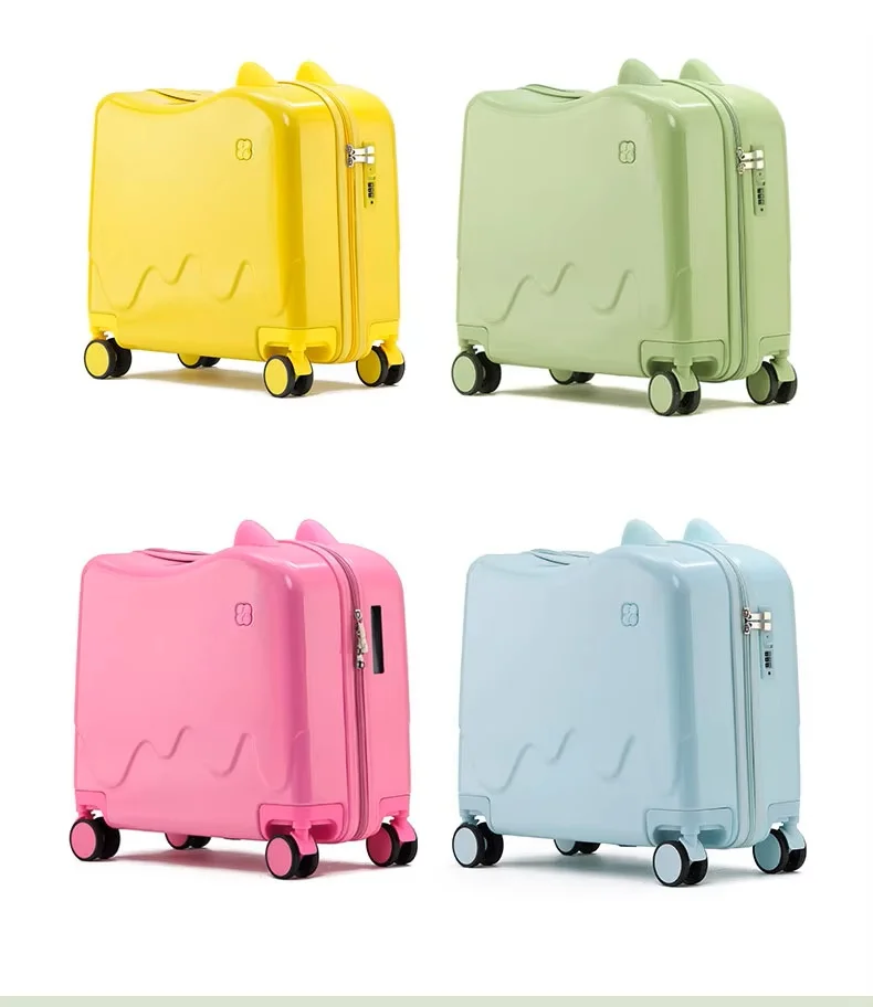 Factory wholesale durable portable password unisex custom mini new fashion kid children 18 inch travel girl boy suitcase luggage