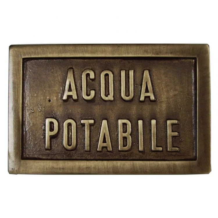 
Rectangle Shaped Custom Logo Engraved Metal Labels Plate For Furniture 