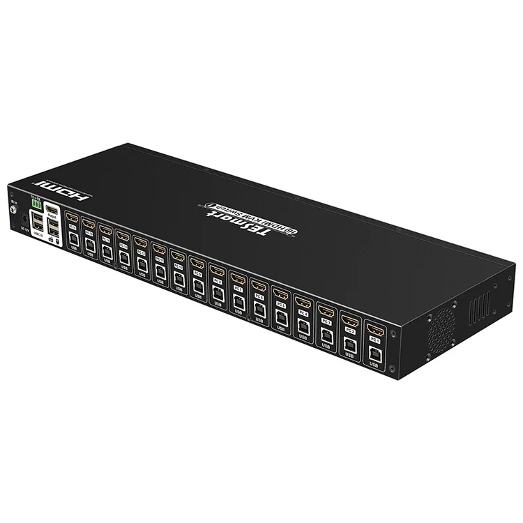  Tesmart 16x1hdmi kvm переключатель поддержка RS232 ИК HDMI HDCP 4K 16