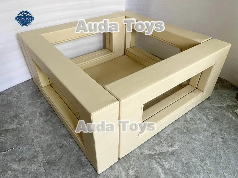 1.2 Meter 4 Feet Custom Baby Indoor Playground Soft White Clear Ball Pit With Clear Window