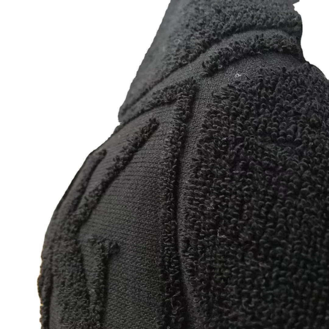 Customized Embossed Logo 100% cotton Bath Towel good thickness black cotton bath towel