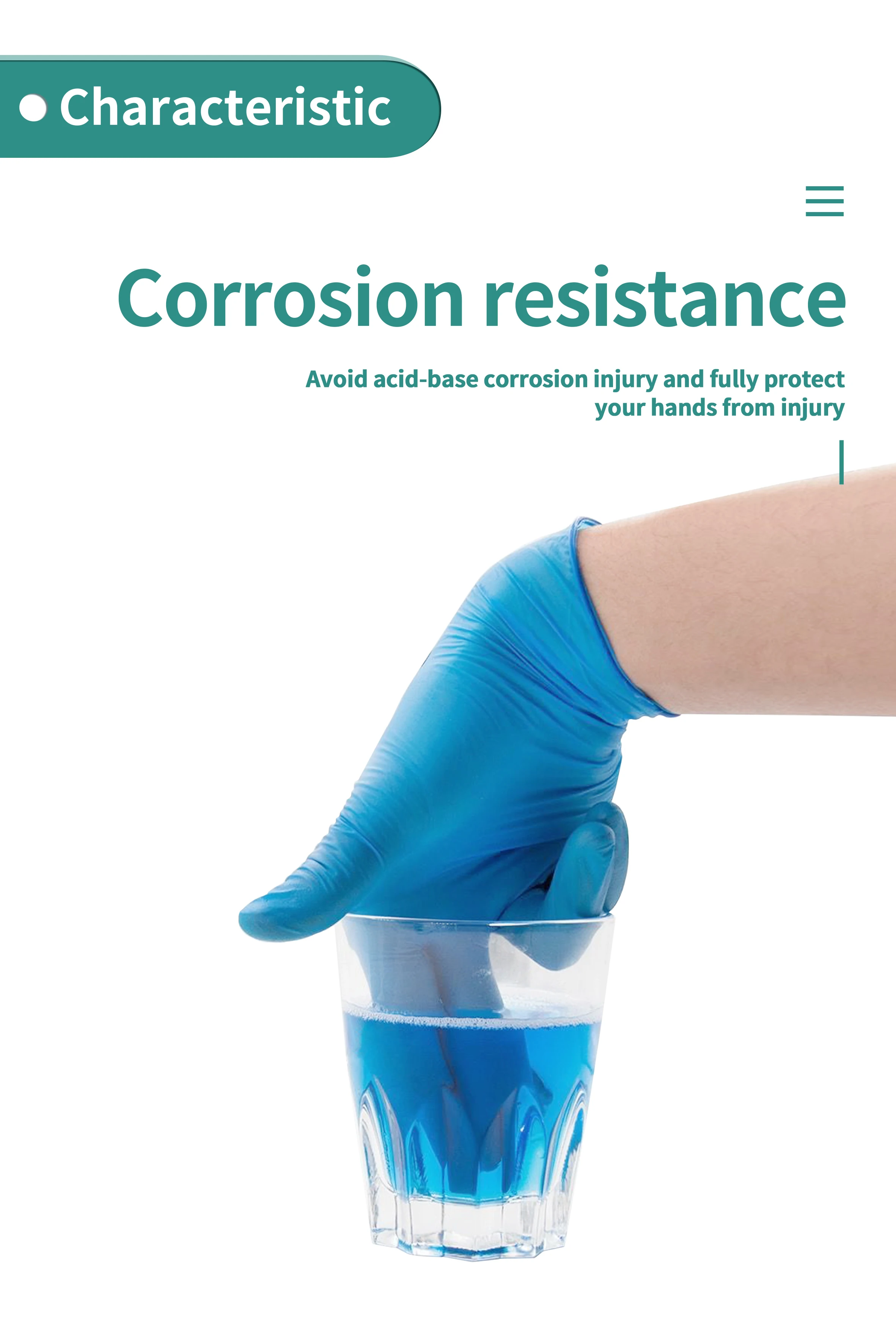 Examination Gloves Professional Powder Free Nitrile Dark Blue General Examination Apparatus Bacteria Proof