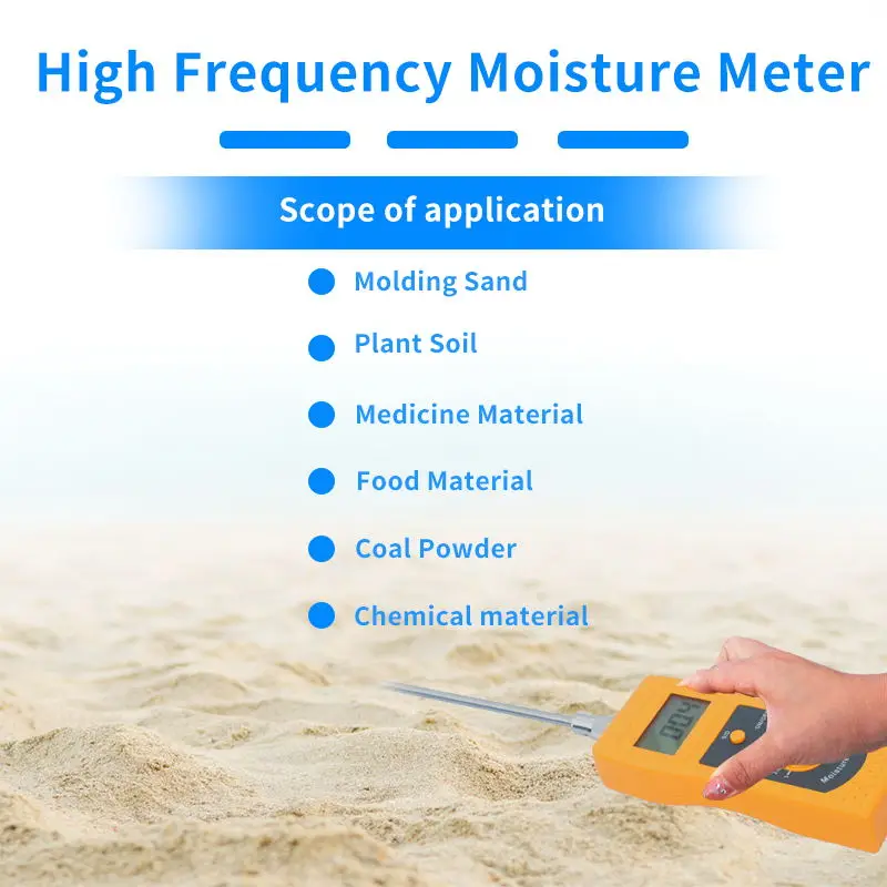 High-Frequency Moisture meter DM300 to test different kinds of material