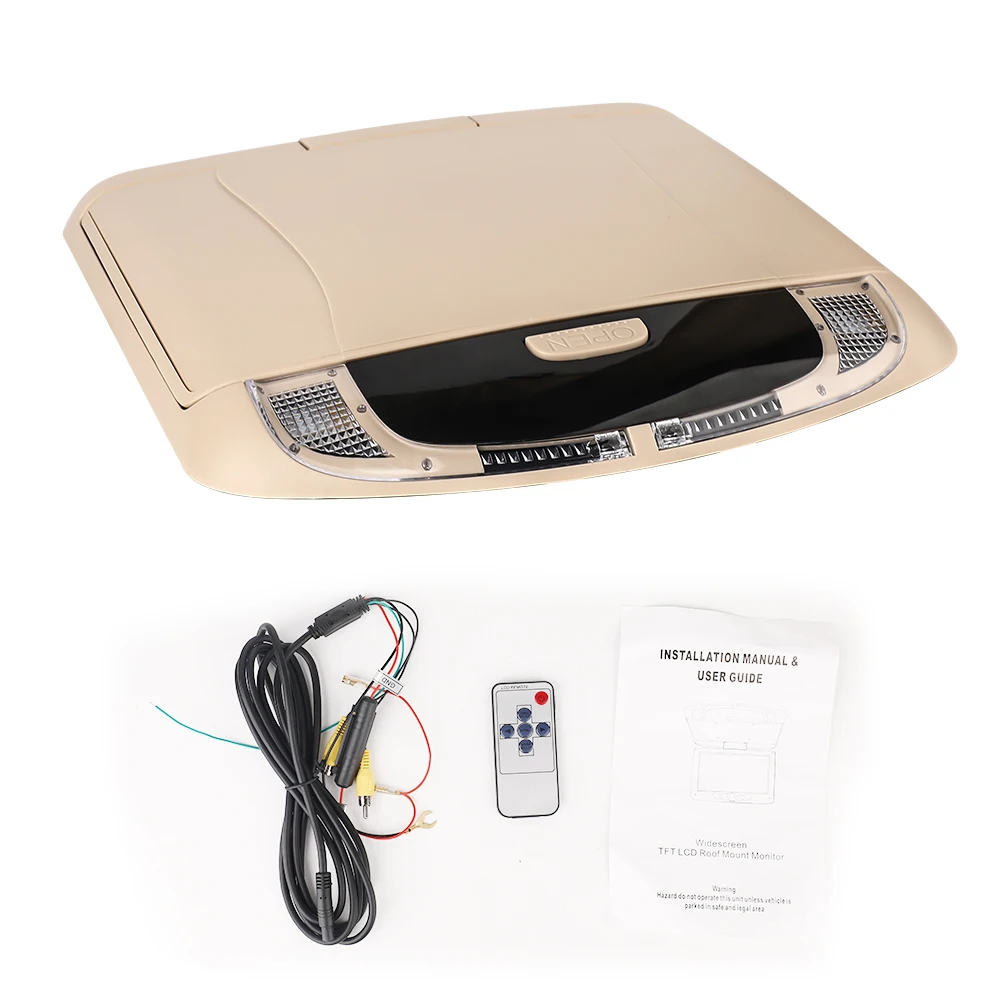 9 inch roof mounted LCD TFT car monitor with AV-IN