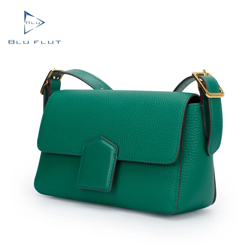 leather messenger bag Blu Flut new arrival liesure vintage real cow leather crossbody bag for women with fast custom casual logo