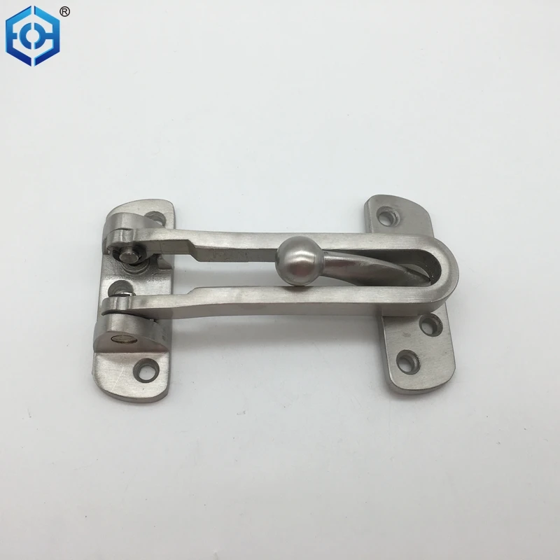 Stainless Steel Security Door Guard Gate Latches Swing Bar Door Lock Door Chain Burglar