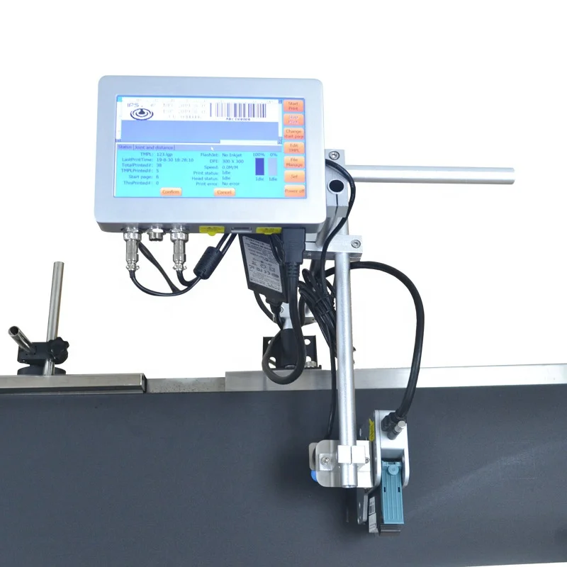 variable data bar code data online TIJ inkjet printer for aluminium foil/cans/food packages