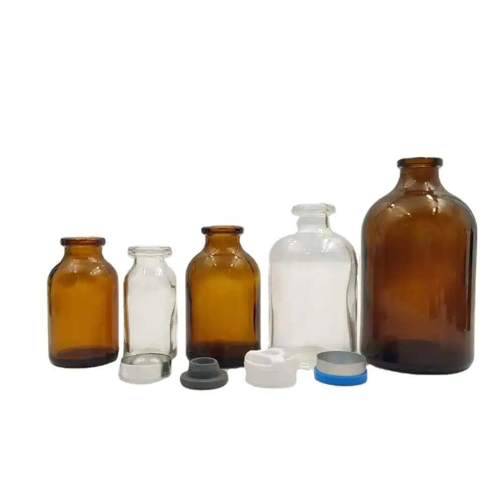 wholesale  5ml 10ml 12ml 15ml 18ml 20ml 30ml pharmaceutical medicine glass vial