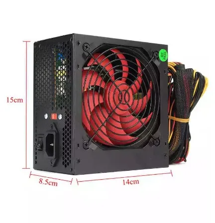  Блок питания 700 W с бесшумным вентилятором блок ATX 24-контактный 12 см ПК компьютерный