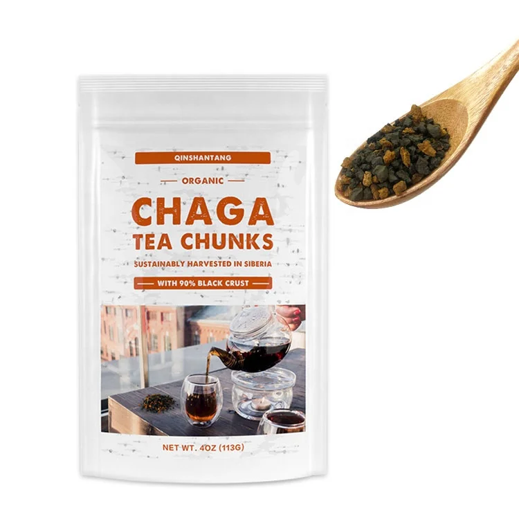 
Amazon Hot Sale Natural Inonotus Obliquus Chunks Chaga Tea Chunks with OEM Private Label 