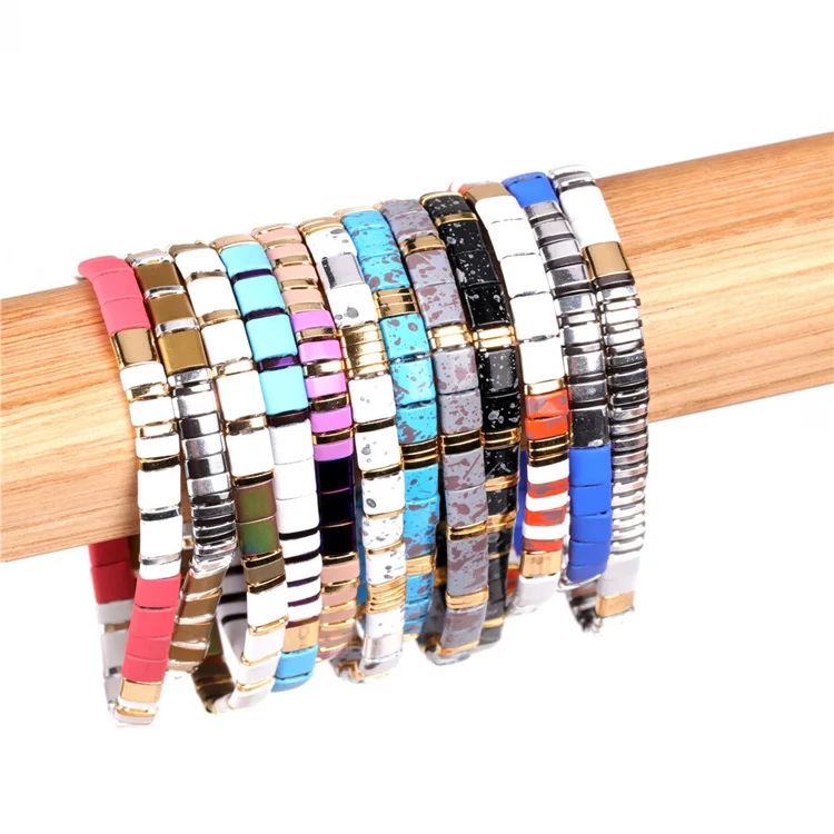 Bohemian Miyuki Tila Bead Bracelet Handmade Square Seed Beads Bracelet For Women Friendship Jewelry