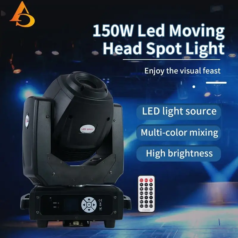 Professional lighting 150w moving head led stage spot light dmx512 moving head beam light