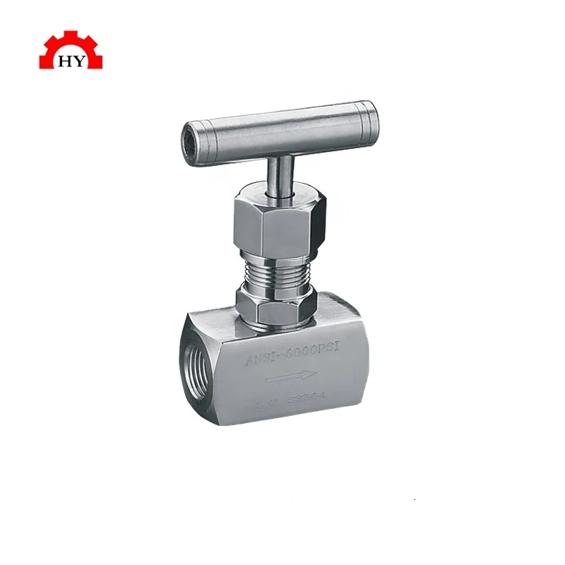 High quality stainless steel 304 6000 PSI gas needle valve