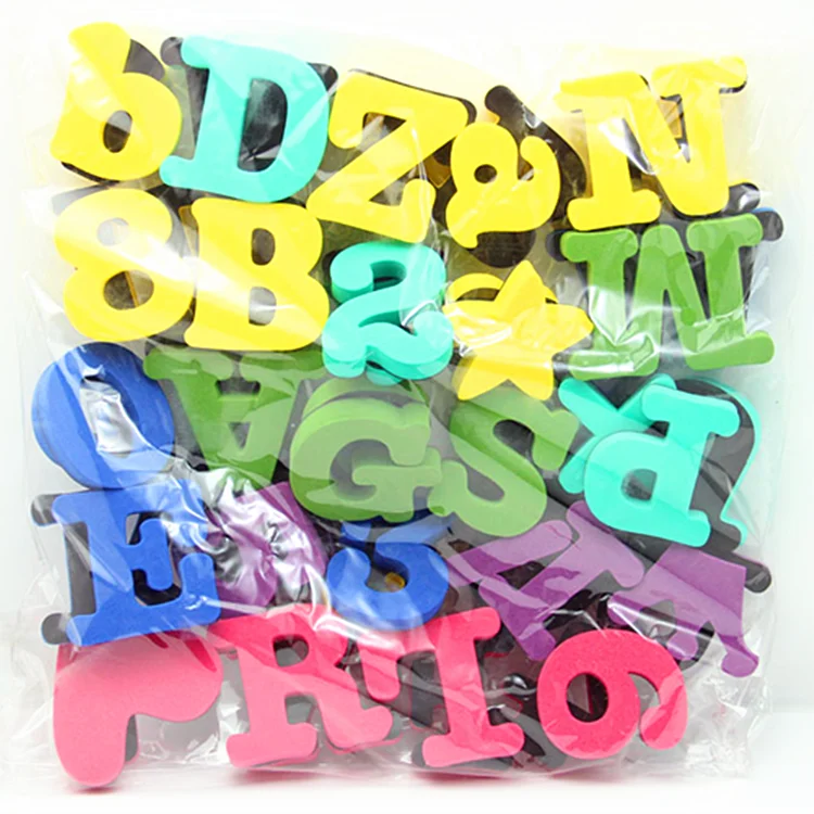 Ready to Ship Portable Tabletop Magnetic Alphabets and Numbers Magnetic S Crabble Alphabet Puzzles Plastic Box OEM for Kids