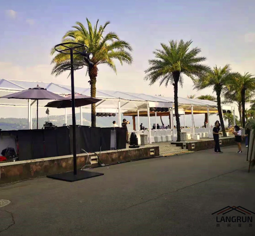 Transparent Luxury Wedding Marquee Clear Roof  Outdoor Event Tente For Sale