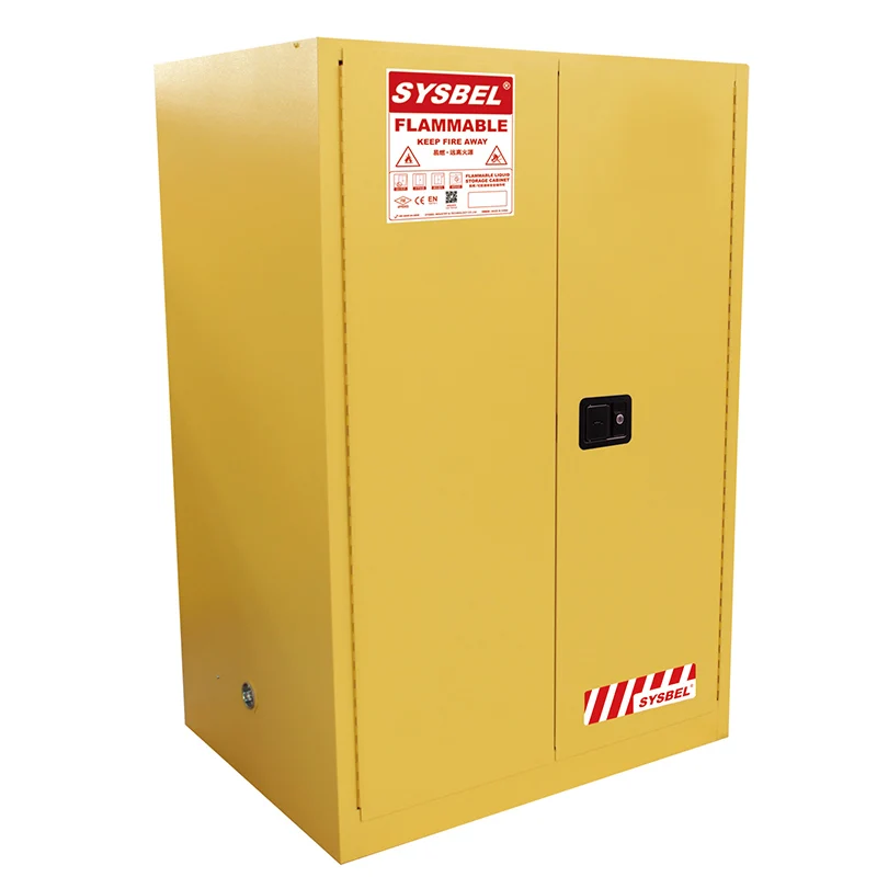 SYSBEL 90 Gal 2 Door Fireproof flammable Chemical liquid safety storage Cabinet for Laboratory and Industry
