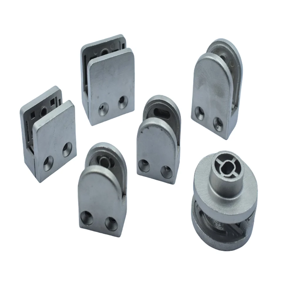 Balcony Railing Glass Clip Holder 304 316 Stainless Steel Balustrade Glass Staircase Glass Clamp