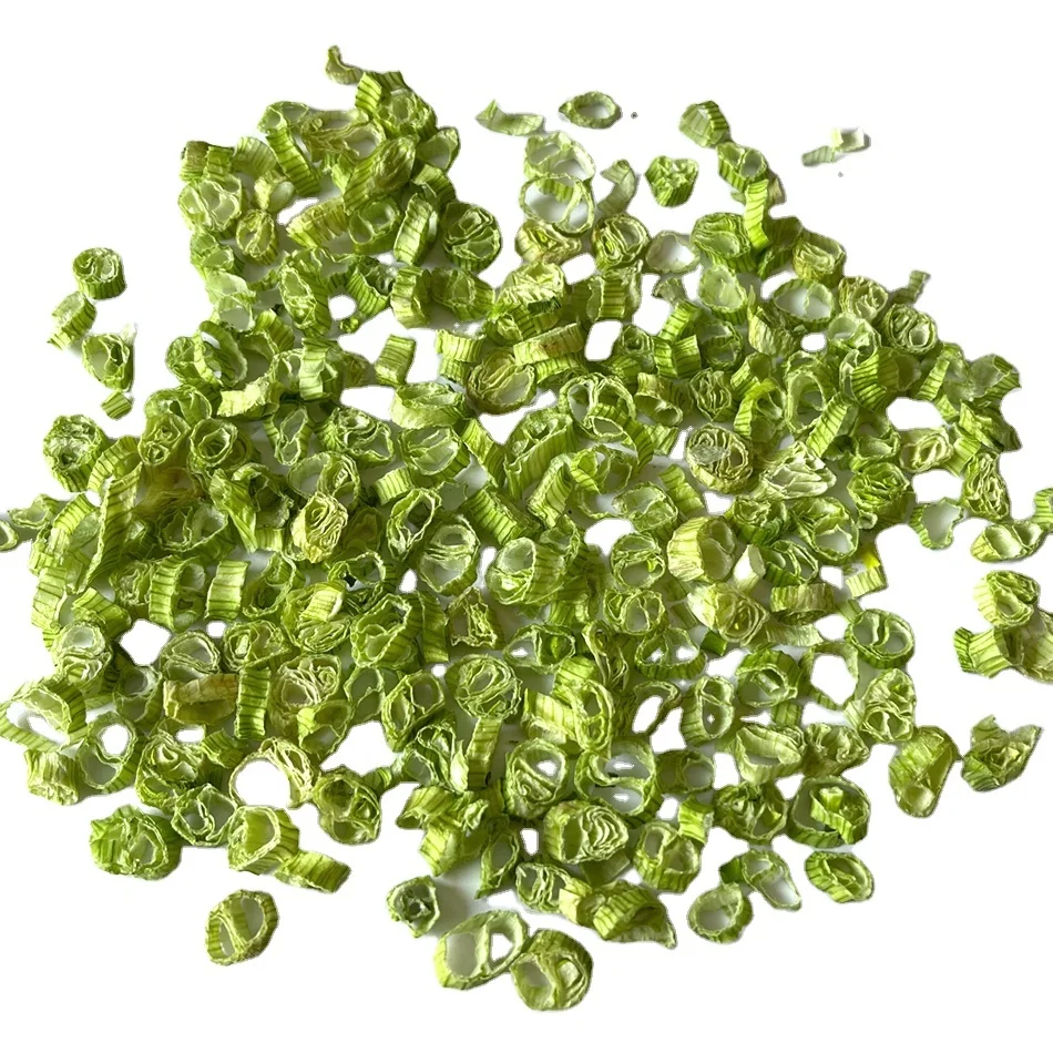 Chinese New crop high quality dry green onion white part  rings 5 mm instant noodles ingredient air dried spring onion