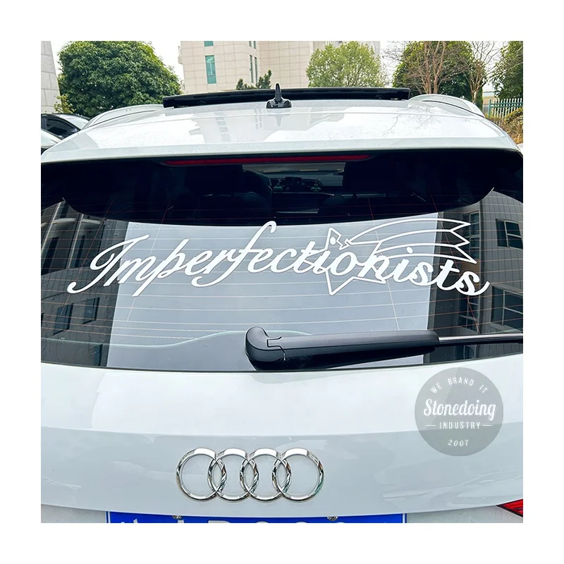 Waterproof UV Resist Business Logo UV Transfer Sticker Custom Print Vehicle Car Rear Windshield Stickers Big Size Banner Decals