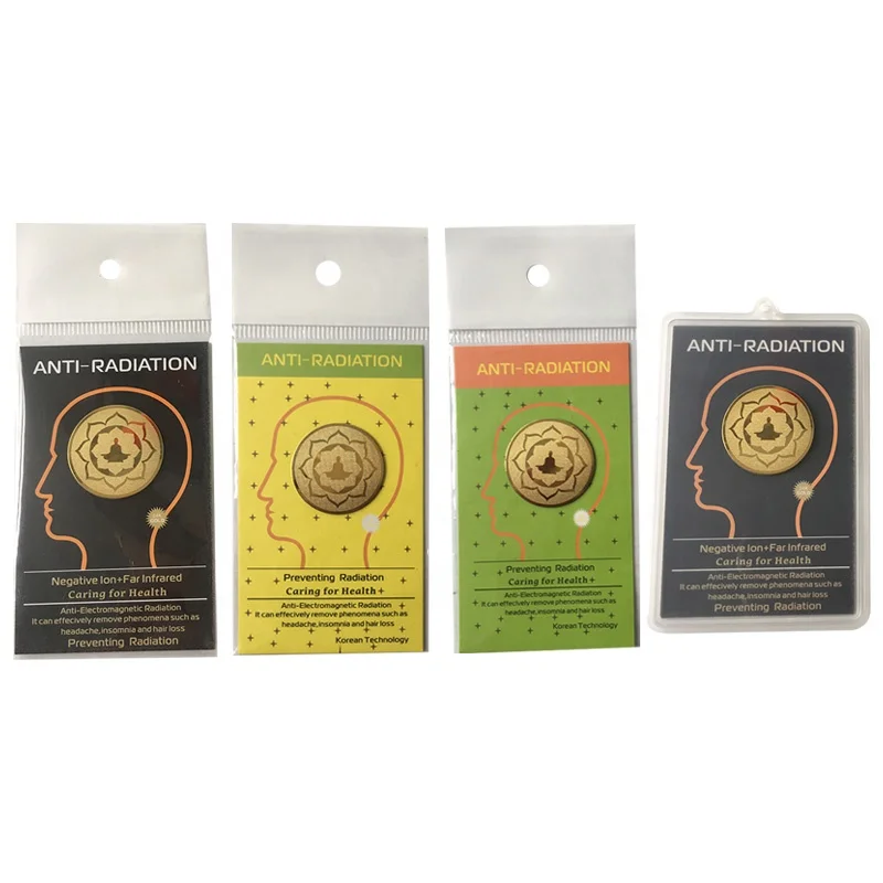 Avalokitesvara sitting on lotus shungite sticker 24k gold anti radiation sticker anti radiation chip