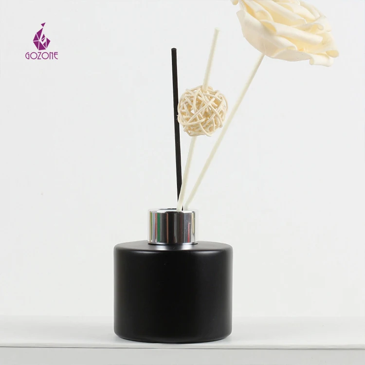 200Ml Luxury Black Screw Cap Reed Diffuser Glass Bottle Diffuser Glass Bottle