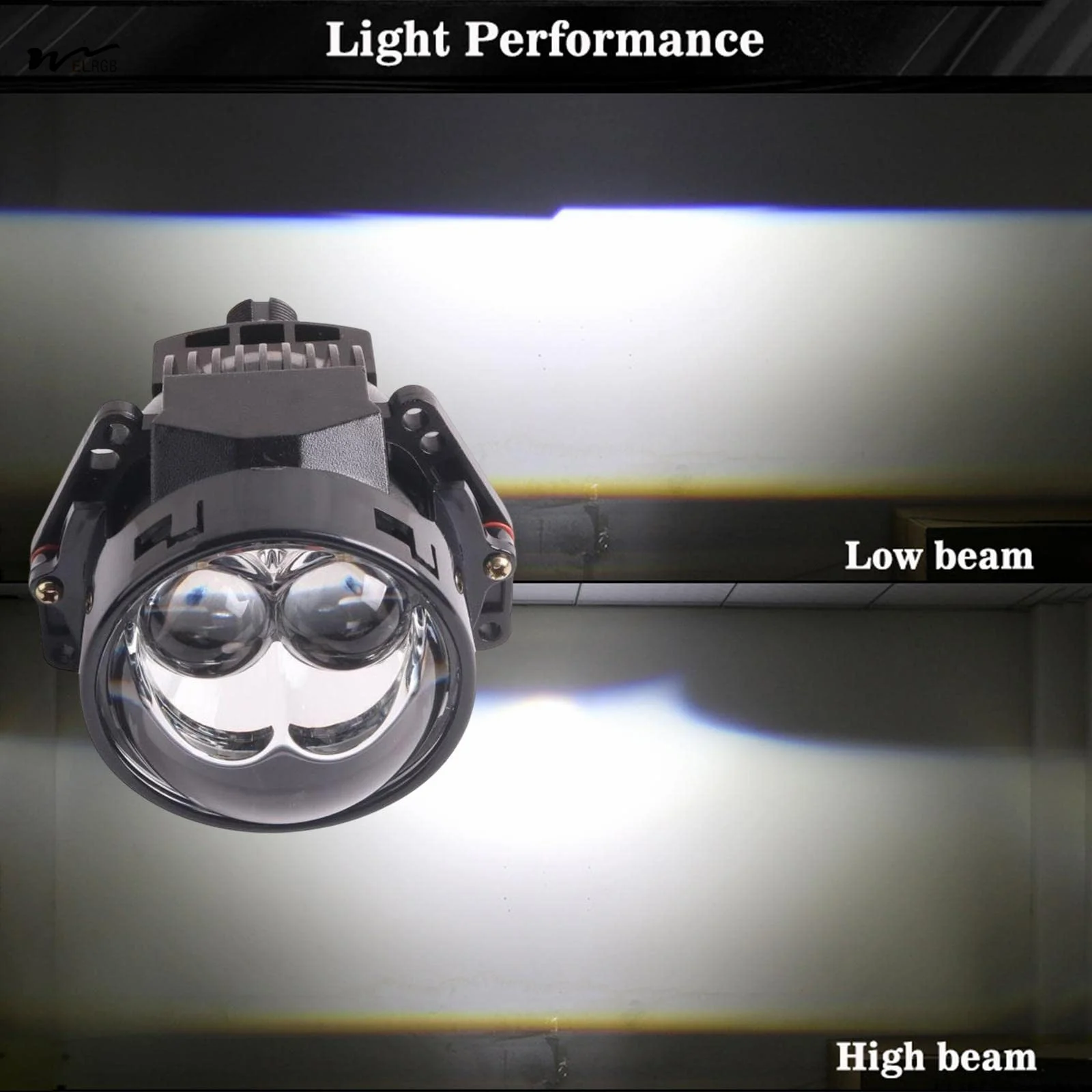 Good Quality Led Lens Headlight Aluminum Low 38W High 68W Light weight 5500K led Headlight