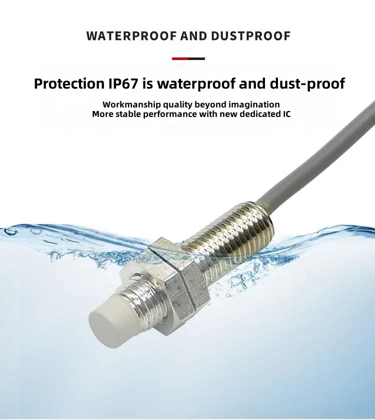 M8 TR08-2DP PNP 3wires 24v inductive proximity sensor m8 industrial proximity sensors