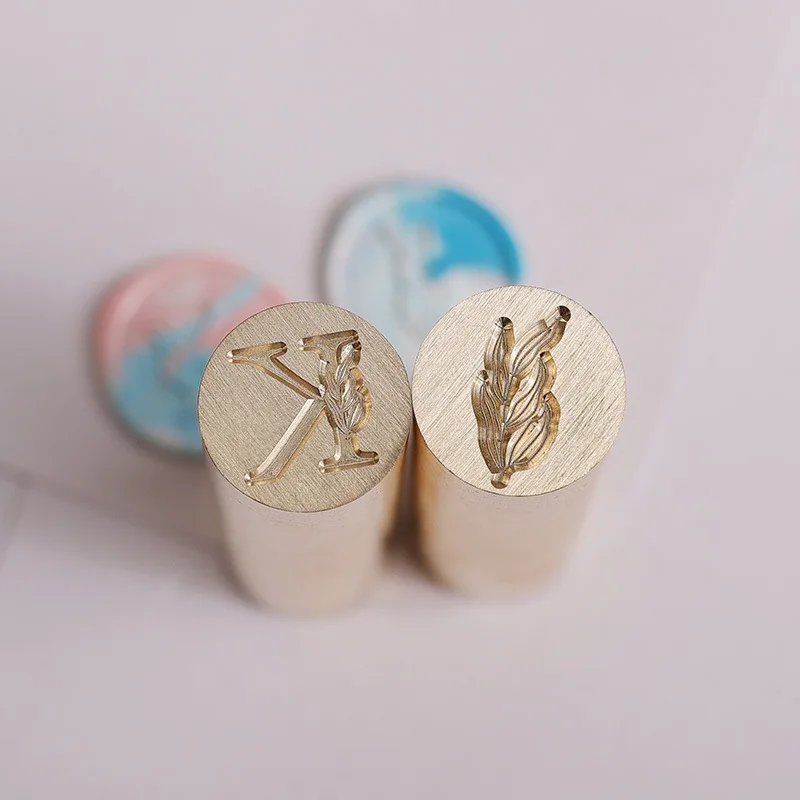 Mini Round Brass Stamp Gold Wax Seal Stamp Metal Copper Stamp Small  DIY Gift