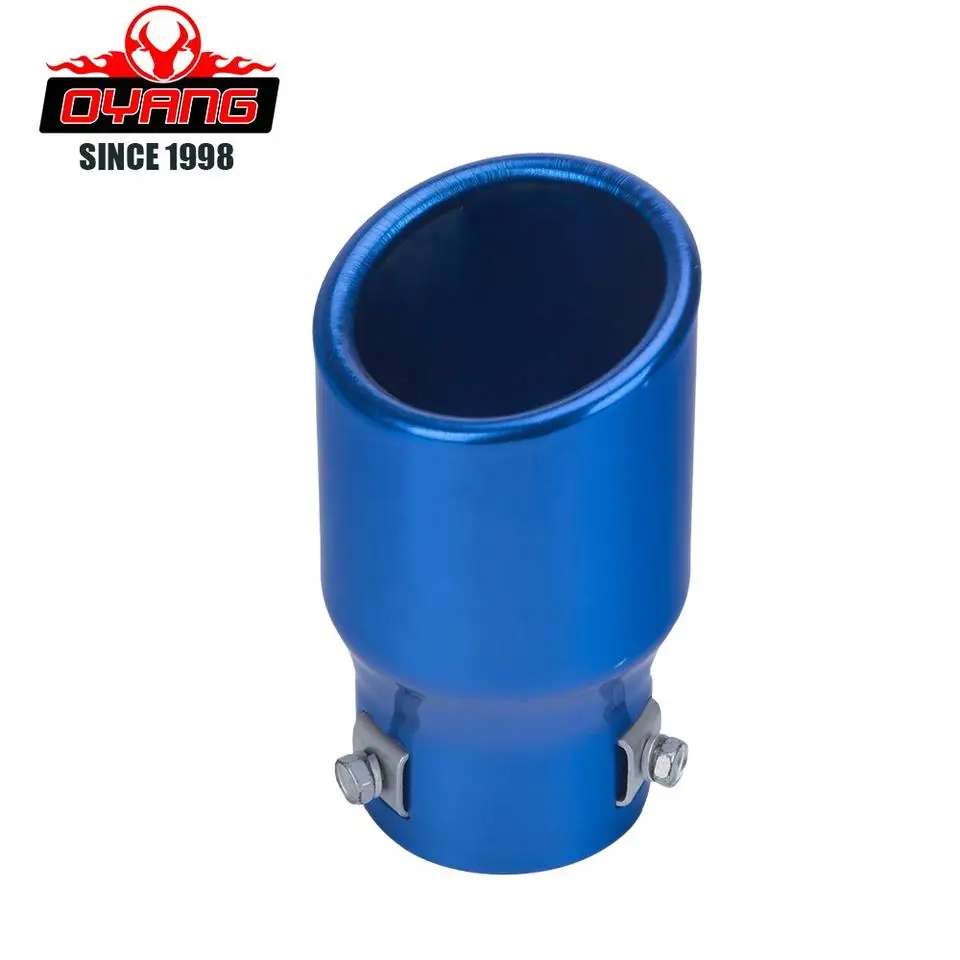 Oy165 High Blue Red Carbon Aluminium Universal Car Exhaust Engine Exhaust Tips