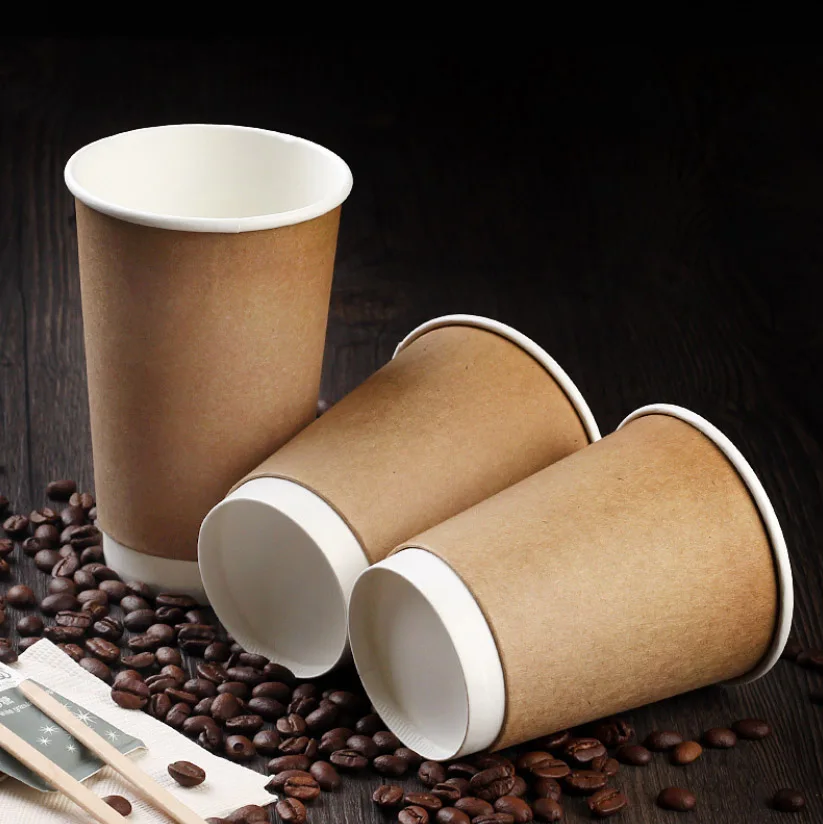 
Customized eco protection corrugated paper cup disposable hot milk tea drink coffe paper cup 