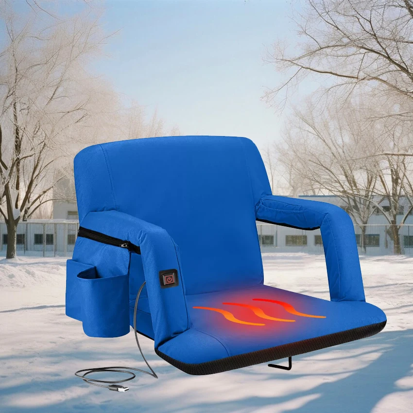 Hot Selling Heated Folding Chair Heated Recliner Stadium Chair