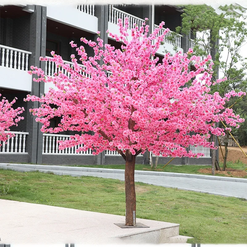 The best popular customized 80cm cherry tree artificial plastic plants pollen for sale