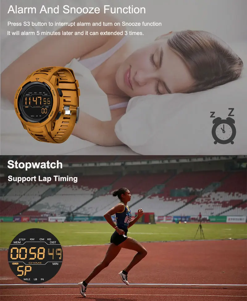 Spovan P100 Smart Watch Outdoor Sports Smartwatch Swimming 50M Waterproof Running Time Calorie Digital spovan smartwatch