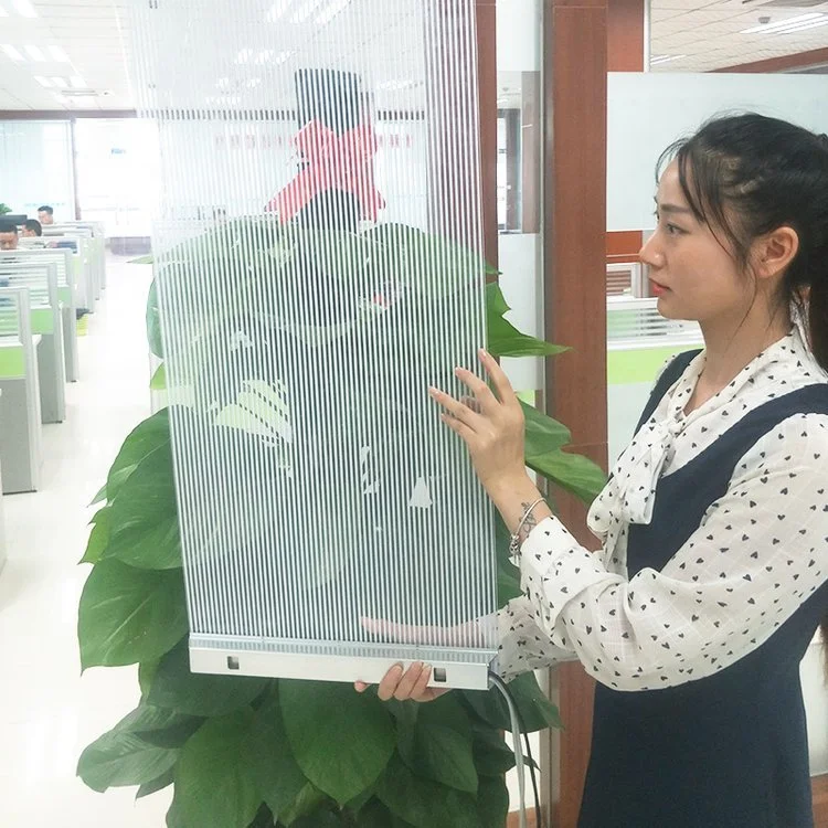 Shopping mall building glass transparent curtain wall LED flexible transparent film screen Rich manufacturing experience
