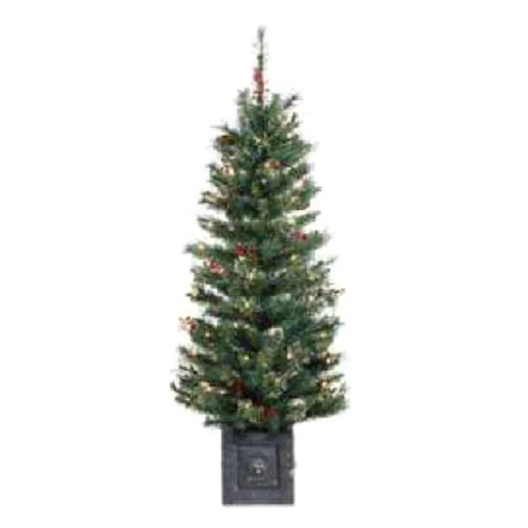 Luxury 210cm Mixed Leaf Christmas Decorative Tree With Warm White Led Lights Outdoor Christmas Decorative Tree