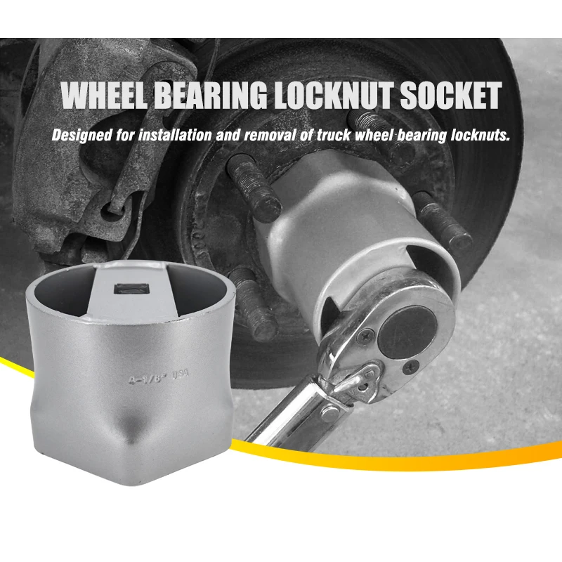 4-1/8 Inch 6-Point Rounded Wheel Bearing Locknut Socket
