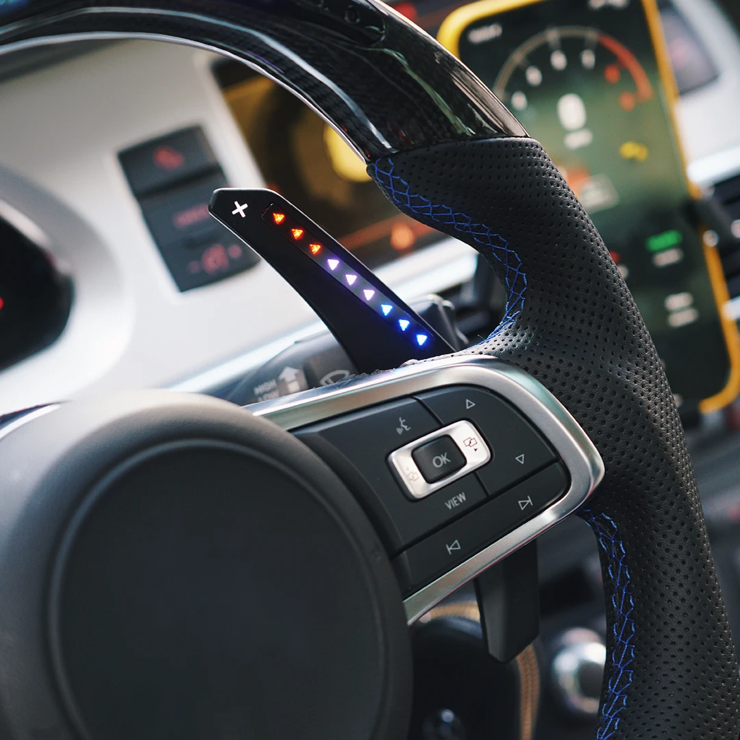 LED Smart Paddle Shift Extension Shifter Shifters Fit for Volkswagen VW Golf R Areton Scirocco MK7 MK7.5 MK 7 7.5 Steering Wheel