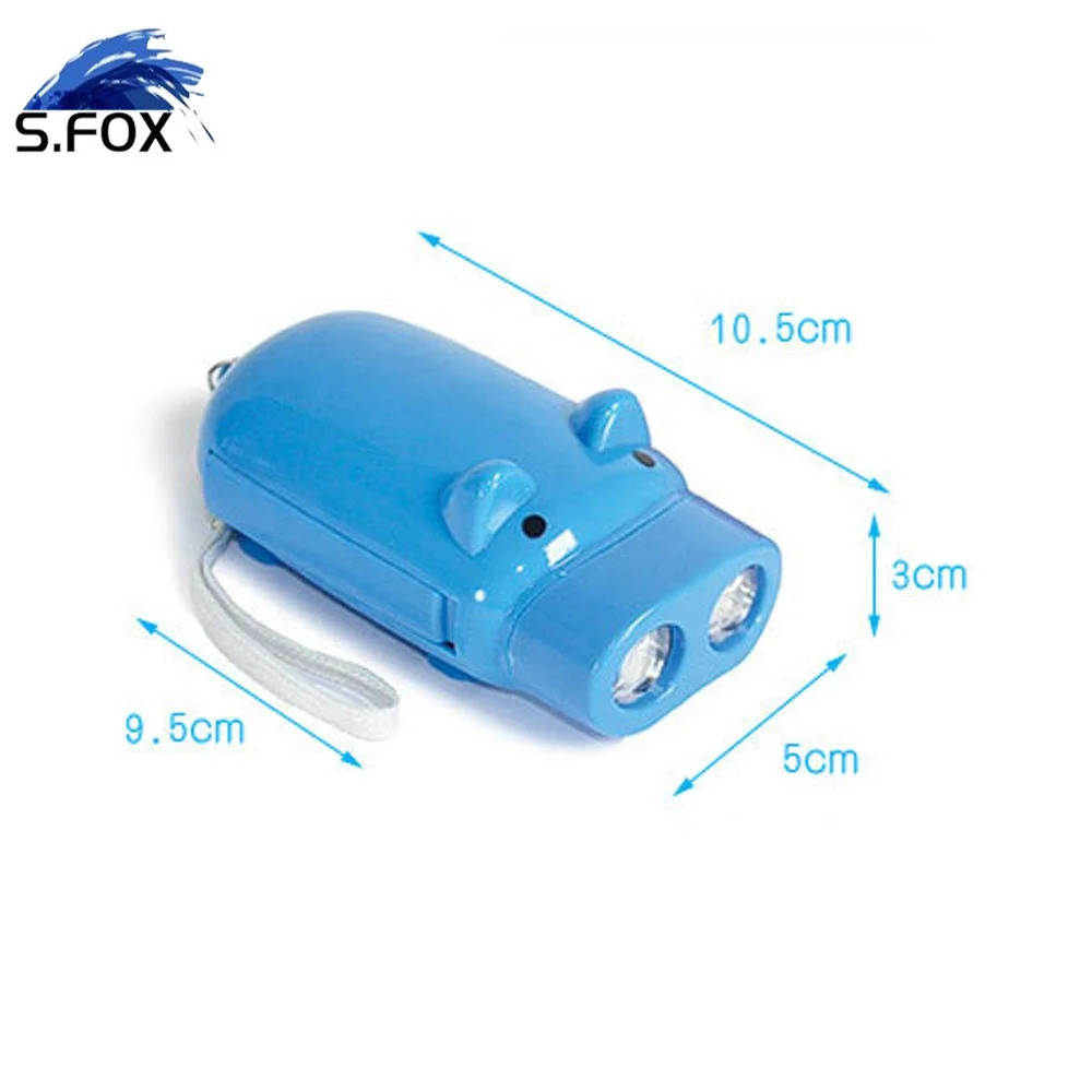 Best Promotional Gift Mini Dynamo Hand Pressing LED Torch Light Hand Crank Flashlight