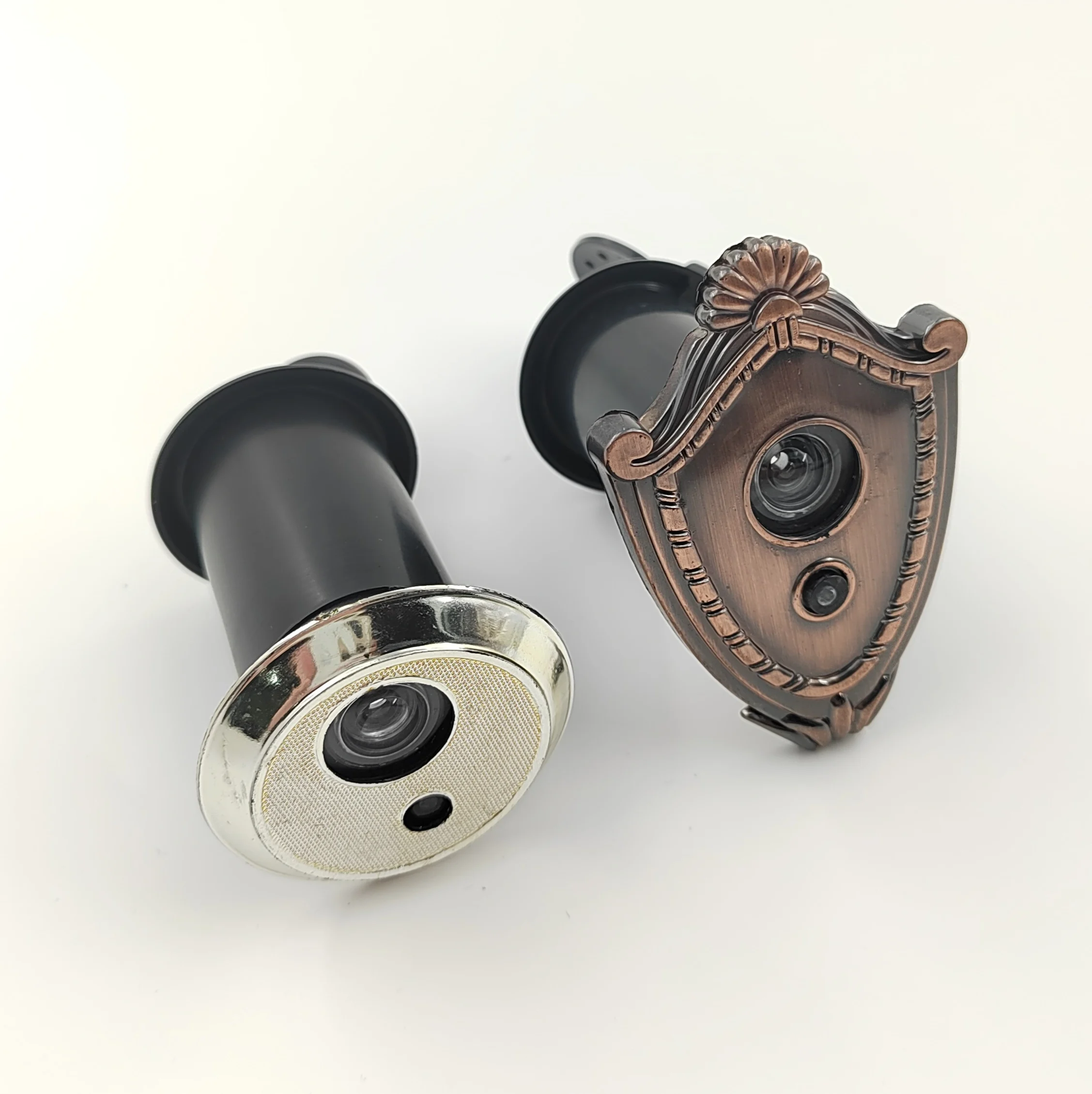 European Market Selling  Adjustable Reverse door peephole viewer housing door viewer with doorbell Plastic door viewer