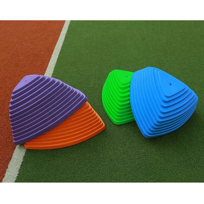 Children plastic river stones kids plastic stepping stones set of 11 pieces