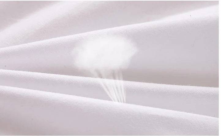 100 cotton 40x40 133x100 down proof fabric 233tc for hotel bedding sanforized