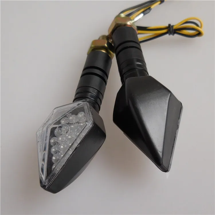 Motorcycle led indicator lights star style 12V road safety led warning turning  lights winker for electric bikes scooter