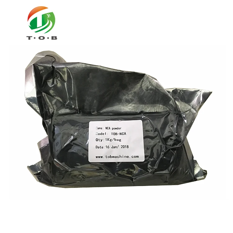 TOB Lithium  Nickel Cobalt Aluminum Oxide NCA Powder Material For Li Ion Battery Cathode