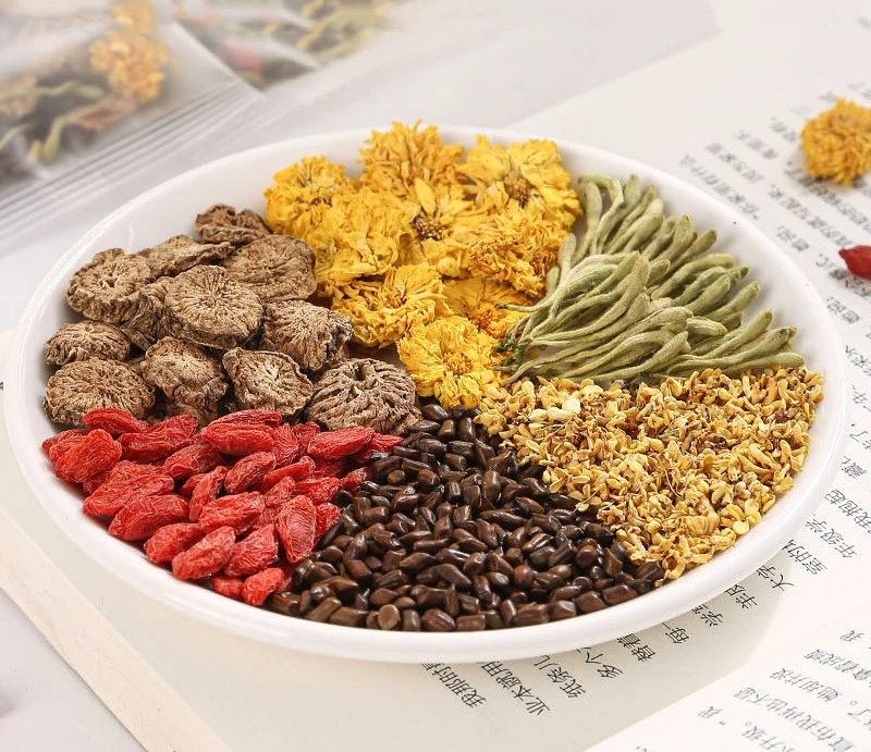 Wholesale Organic Private Label Natural Herbal Goji Berry Cassia Seed Liver Detox Tea