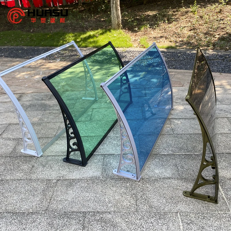 Awnings And Awning Brackets Window Canopy Door Canopy Polycarbonate Shade Awning Clear Plastic Aluminum Pc Coated Manual
