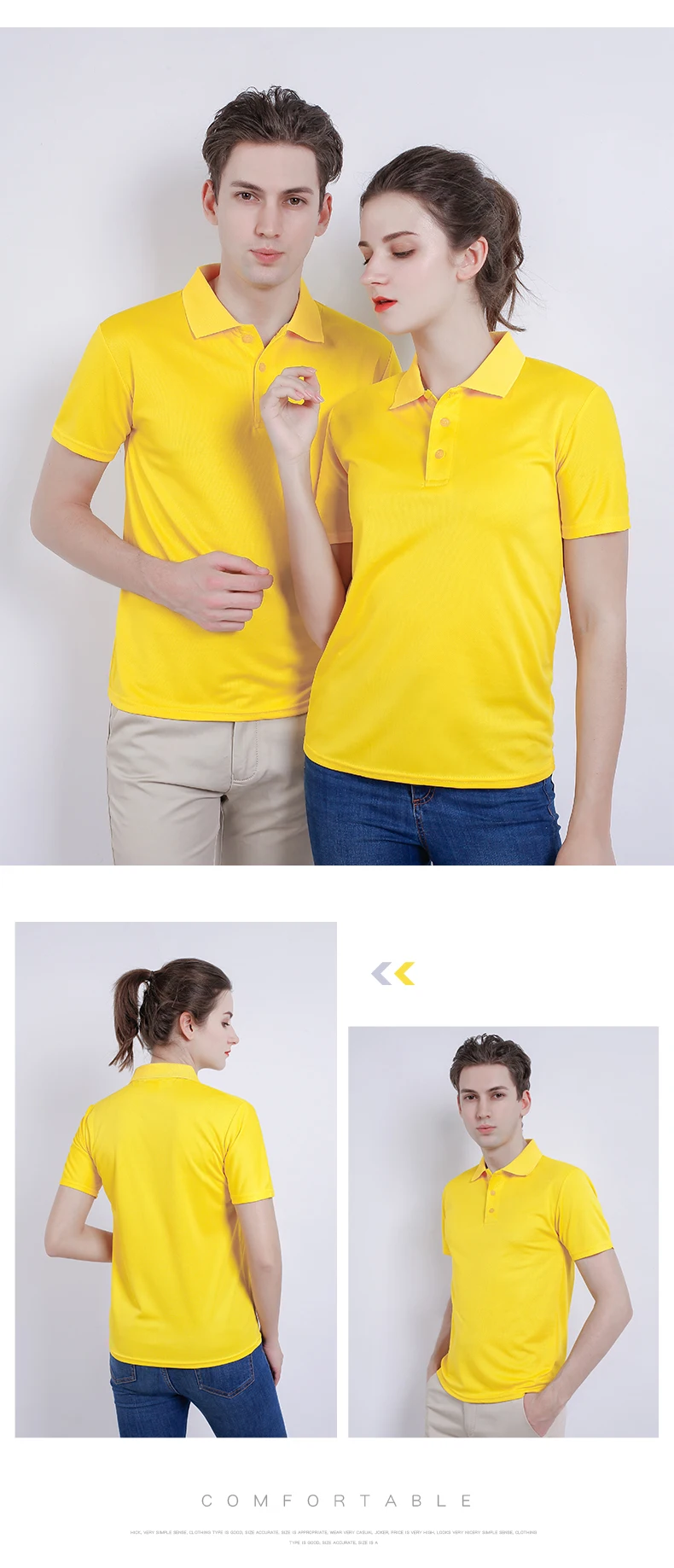 Customization And Wholesale Body Fitted Polo Round Neck Polo Shirts Fabric Unisex Polo Shirts In Different Colors