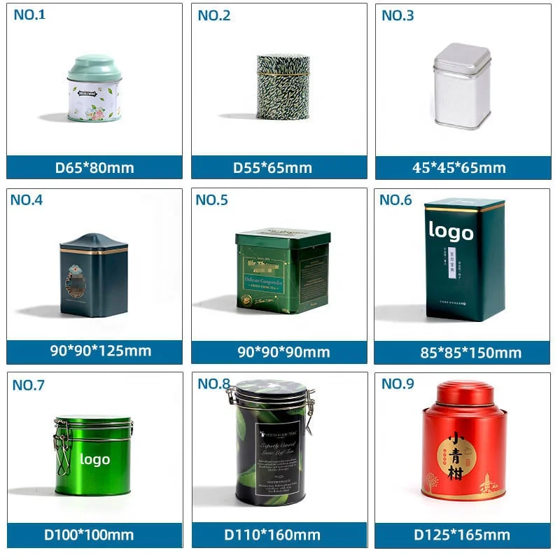 Custom round airtight coffee bean metal tin canister container storage packaging loose leaf tea tin can jar with latch lock